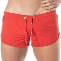 TOF Paris Shorts De Bain-Short de Bain Mini Rouge
