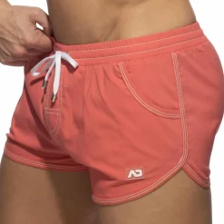 Addicted Shorts De Bain-Short de Bain Rocky Jeans Rouge