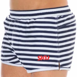 SKU Shorts De Bain-Short de Bain Sport Marinière