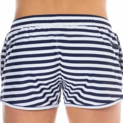 SKU Shorts De Bain-Short de Bain Sport Marinière