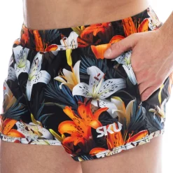 SKU Shorts De Bain-Short de Bain Tropical Summer Noir