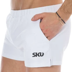 SKU Shorts / Caleçons|Shorts-Short de Sport Coton Blanc