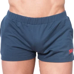 SKU Shorts / Caleçons|Shorts-Short de Sport Coton Bleu Marine