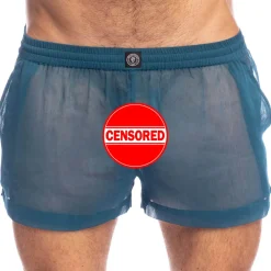 L'Homme invisible Shorts / Caleçons-Short Flowy Chantilly Bleu Paon