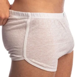 L'Homme invisible Shorts / Caleçons-Short Freedom Nieuport Lin Blanc
