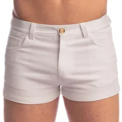 L'Homme invisible Shorts-Short Hot Pants Blanc