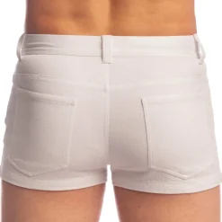 L'Homme invisible Shorts-Short Hot Pants Blanc