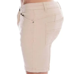 SKU Jeans Fesses Rondes|Fesses Rondes-Short Jeans Original Super Push-Up Beige