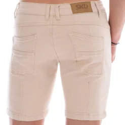 SKU Jeans Fesses Rondes|Fesses Rondes-Short Jeans Original Super Push-Up Beige