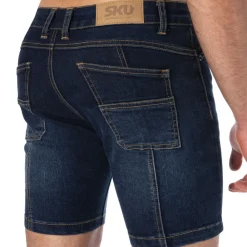 SKU Jeans Fesses Rondes|Fesses Rondes-Short Jeans Original Super Push-Up Bleu Marine