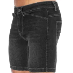 SKU Jeans Fesses Rondes|Fesses Rondes-Short Jeans Original Super Push-Up Noir