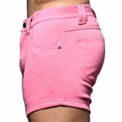 Andrew Christian Shorts-Short Jeans Stretch Skinny Rose