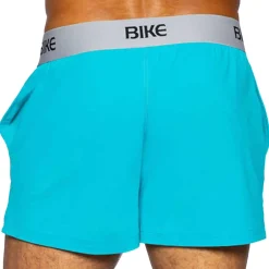 Bike Shorts-Short Jock Turquoise
