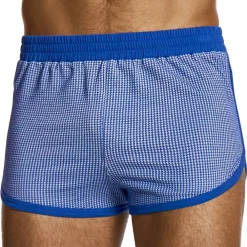 Modus Vivendi Shorts / Caleçons|Shorts-Short Jogging Pied de Coq Bleu