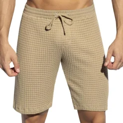 ES Collection Shorts / Caleçons|Shorts-Short Long Checkmate Beige