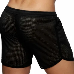 AD Fetish Shorts-Short Long Rocky Pocket Mesh Noir