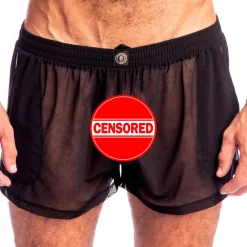 L'Homme invisible Shorts / Caleçons-Short Lounge Epi d'Or Noir