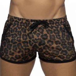 Addicted Shorts-Short Rocky Mesh Leopard