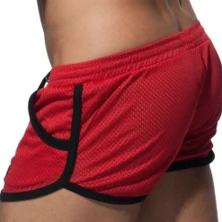 Addicted Shorts-Short Rocky Mesh Rouge