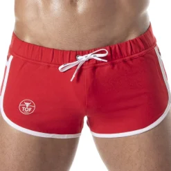 TOF Paris Shorts-Short Rétro Rouge