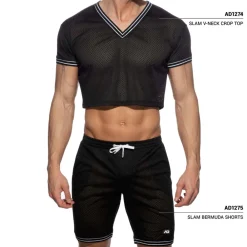Addicted Shorts-Short Slam Mesh Noir