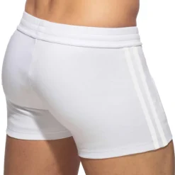 Addicted Shorts-Short Sport Poche Zippée Blanc