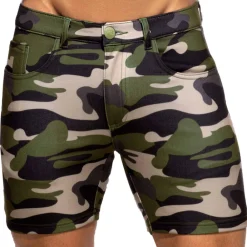 ES Collection Shorts-Short Svelte Microfibre Camouflage