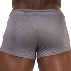 Barcode Shorts-Short Timur Gris