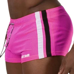 Barcode Shorts-Short Timur Rose