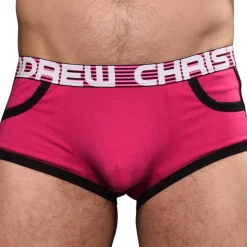 Andrew Christian Poche Ergonomique|Shortys-Shorty Almost Naked Rétro Pocket Fuchsia