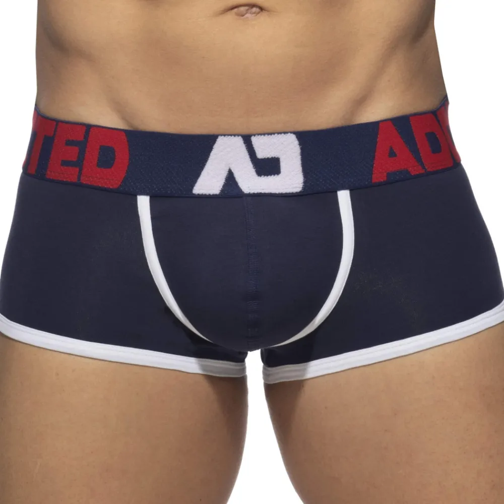 Addicted Shortys|Boxers-Shorty Basic Colors AD Coton Bleu Marine