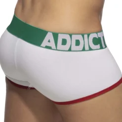 Addicted Shortys|Boxers-Shorty Basic Colors AD Coton Blanc - Vert