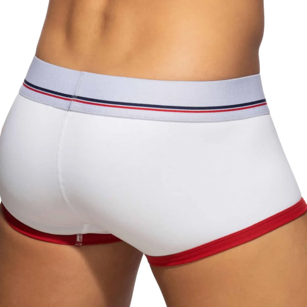 Addicted Shortys|Boxers-Shorty Basic Colors Coton Blanc - Rouge