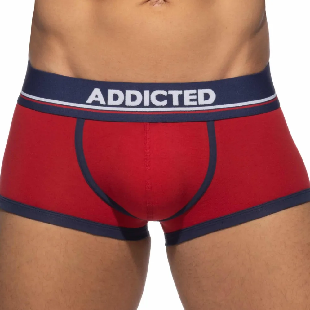 Addicted Shortys|Boxers-Shorty Basic Colors Coton Rouge - Marine