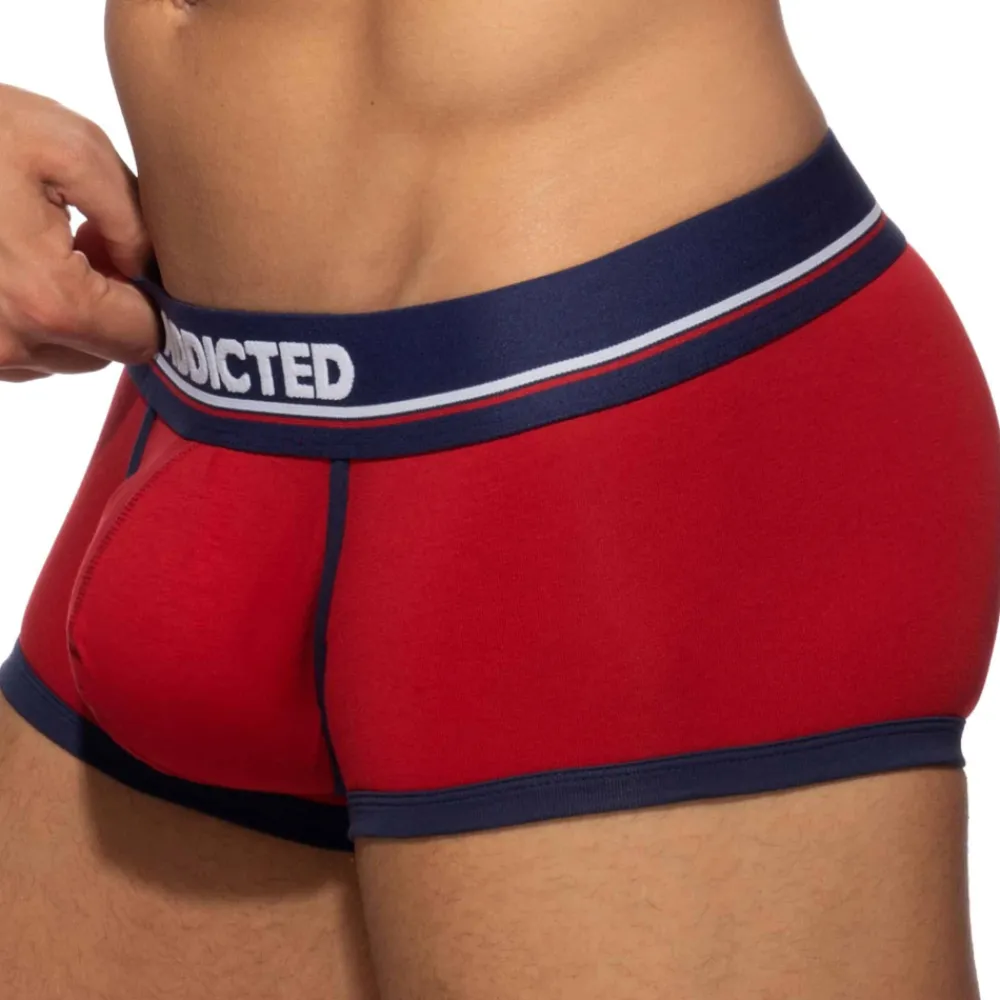 Addicted Shortys|Boxers-Shorty Basic Colors Coton Rouge - Marine