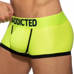 Addicted Shortys|Boxers-Shorty Basic Colors Mesh Jaune Fluo