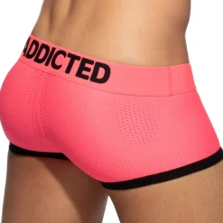 Addicted Shortys|Boxers-Shorty Basic Colors Mesh Rose Fluo