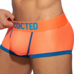 Addicted Shortys|Boxers-Shorty Basic Colors Mesh Orange Fluo