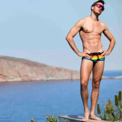 SKU Shortys De Bain|Boxers De Bain-Shorty de Bain Arc-en-Ciel