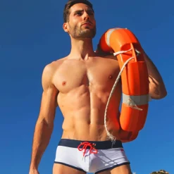 SKU Shortys De Bain|Boxers De Bain-Shorty de Bain Blanc