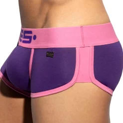 ES Collection Shortys|Boxers-Shorty Double Side Coton Violet - Rose