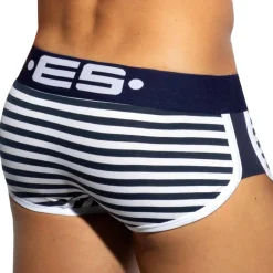 ES Collection Shortys|Boxers-Shorty Double Side Coton Marinière