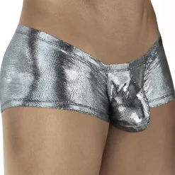 Clever Boxers Sexy|Poche Ergonomique-Shorty Latin Sparkles Argenté