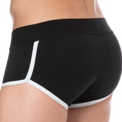 SKU Shortys|Boxers-Shorty Logo Coton Noir