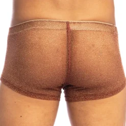 L'Homme invisible Boxers Sexy|Poche Ergonomique-Shorty Push-Up Fire & Gold Cuivre