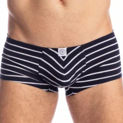 L'Homme invisible Poche Ergonomique|Sous-Vêtements Push Up-Shorty Push-Up Querelle de Brest Marine - Blanc