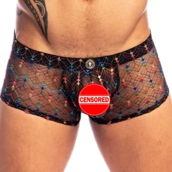 L'Homme invisible Boxers Sexy|Poche Ergonomique-Shorty Push-Up Revival Noir