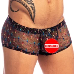 L'Homme invisible Boxers Sexy|Poche Ergonomique-Shorty Push-Up Revival Noir