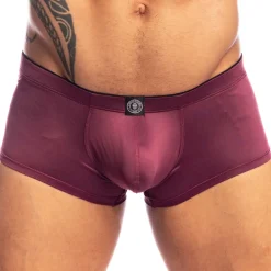 L'Homme invisible Boxers Sexy|Poche Ergonomique-Shorty Push-Up Silky Touch Bordeaux