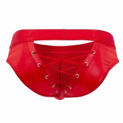 CandyMan Slips Sexy-Slip à Lacets Rouge